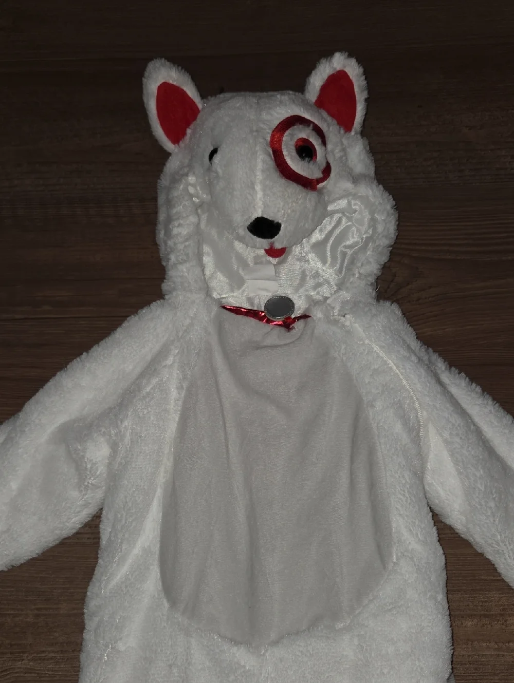Target Bullseye Plush Dog Costume with Hood - Picture 2 of 4